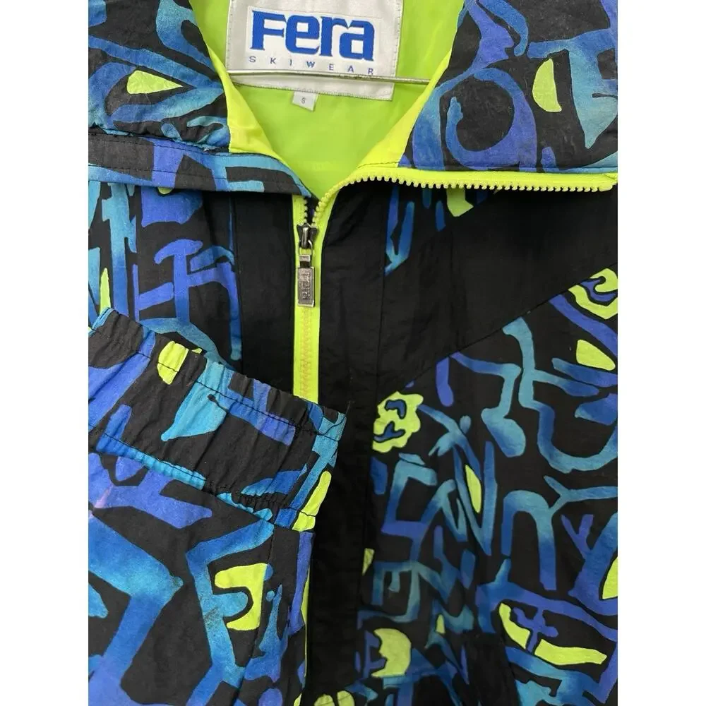 VTG 80s Fera Skiwear Snowboard Jacket Retro SMALL